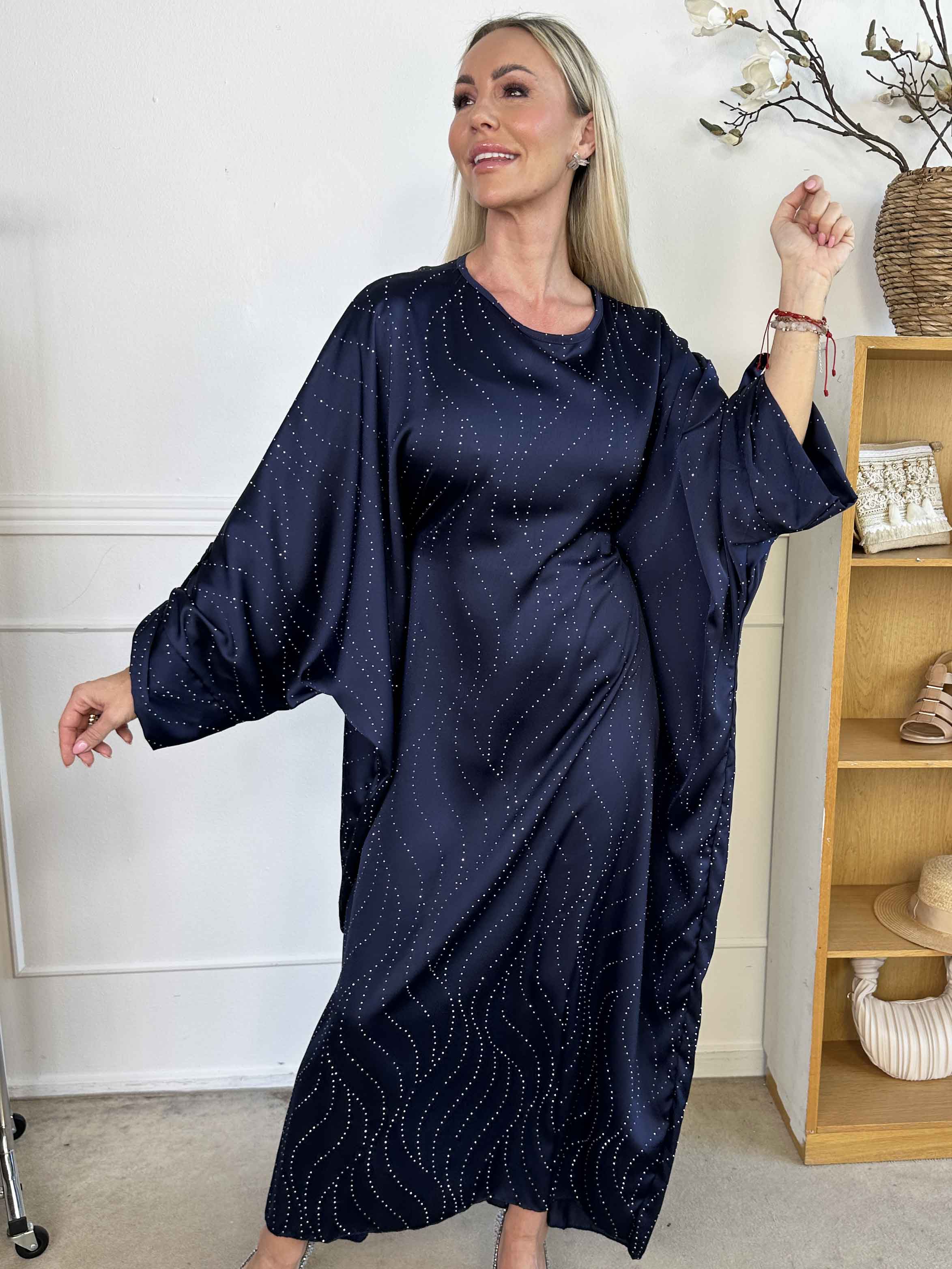 Winnie - Lang elegant tunikakjole med similisten